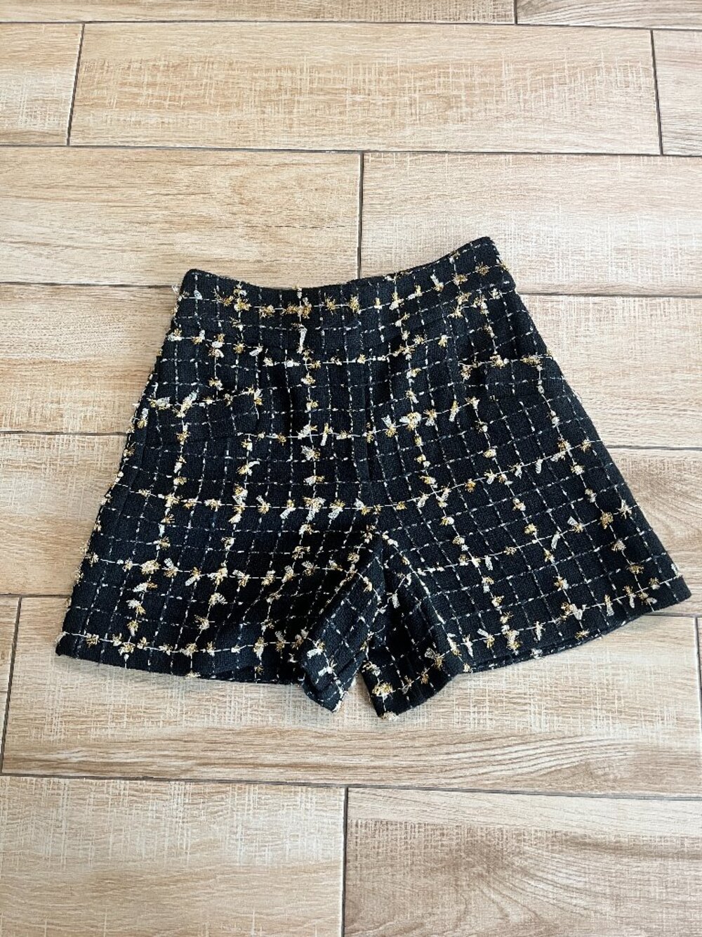 Womens NWT a loves a Black Metallic Shorts - 0